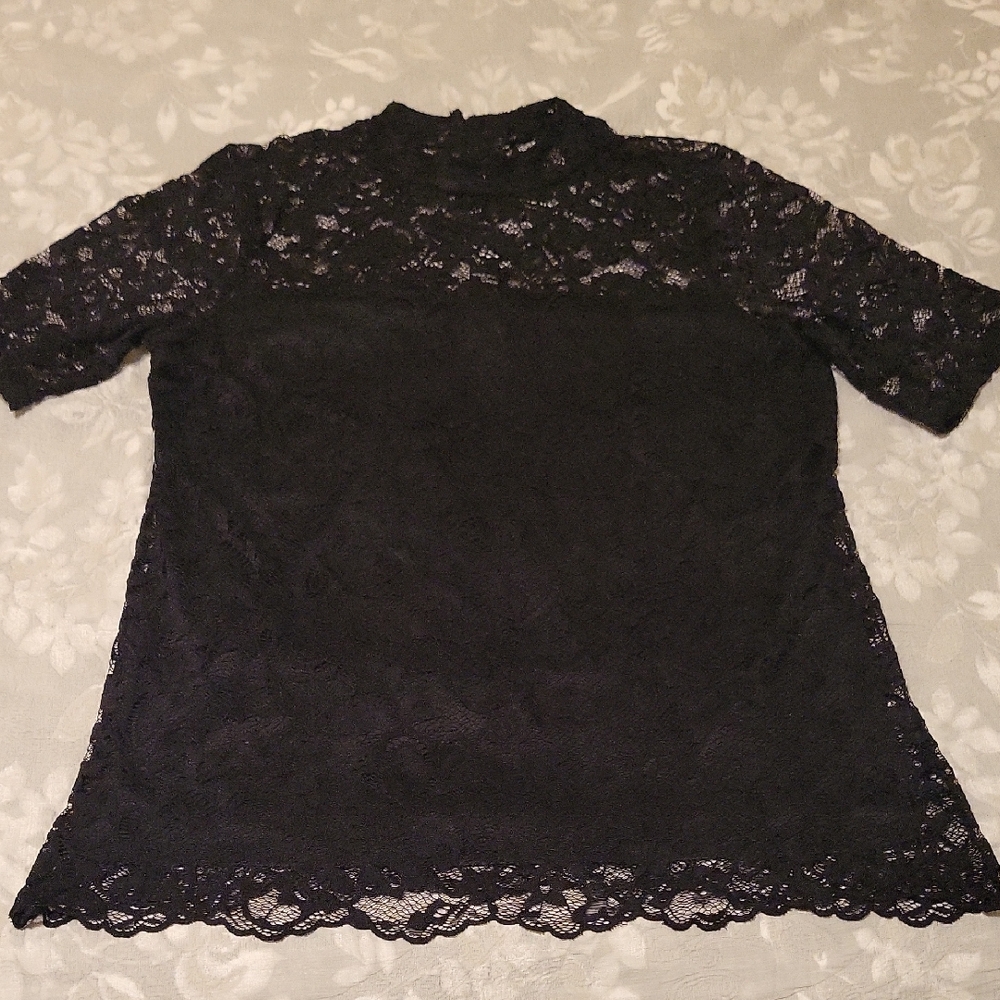 Torrid Black Lace Blouse